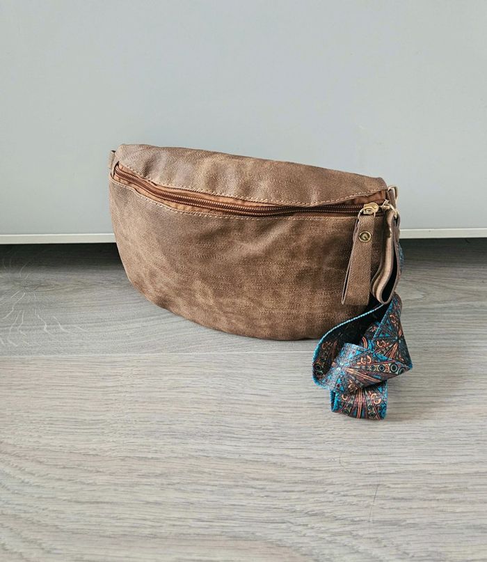 Sac banane beige marron - photo numéro 2
