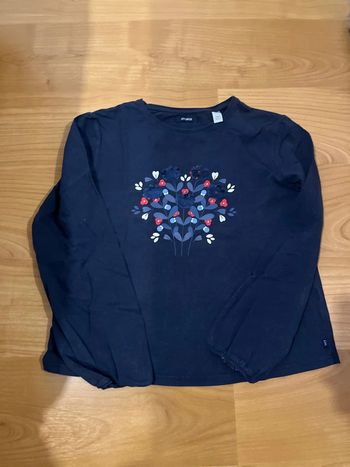 Tee shirt fille manches longues 12 ans Okaidi