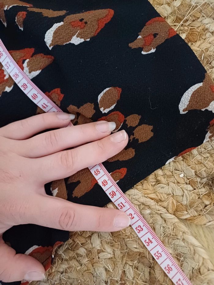 Jupe noire à imprimé Léopard Akoz de toi taille M 38 - photo numéro 8