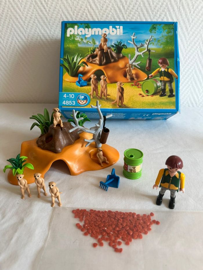 Playmobil 4853 famille suricate et soigneur