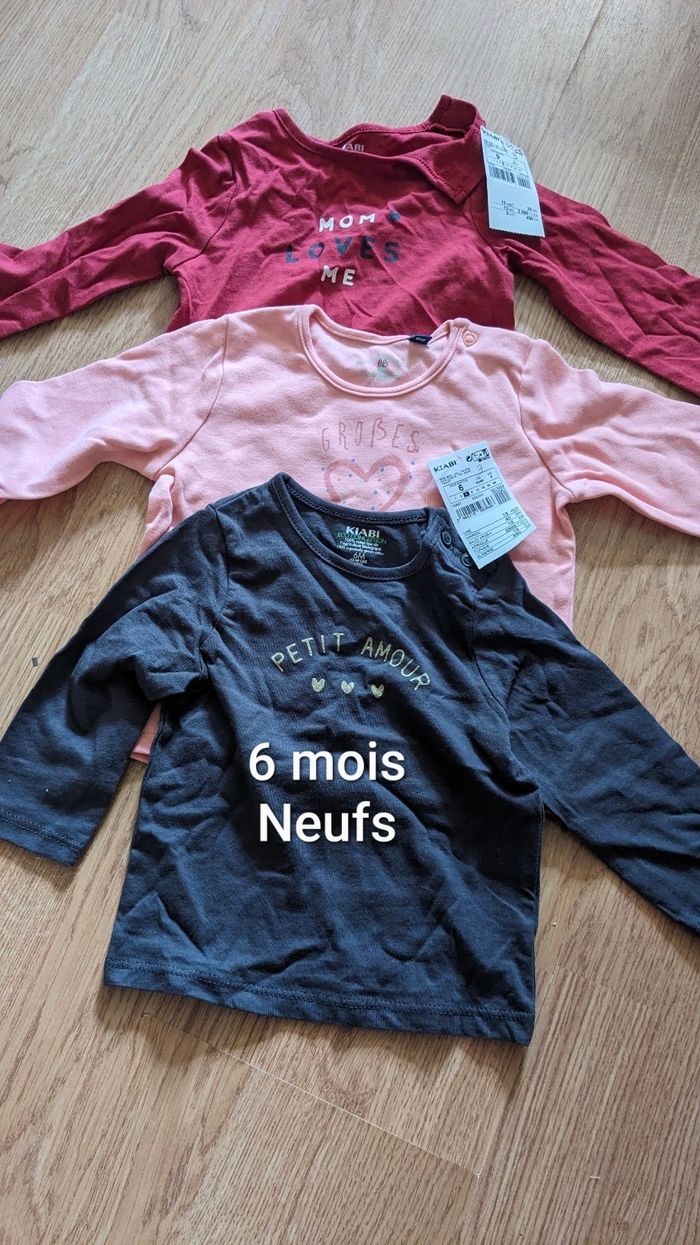 Lot 2 t-shirts manches longues