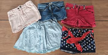 Shorts et jupe fille 4 ans