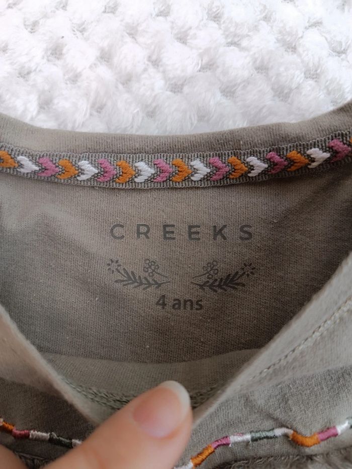 🔸T-shirt kaki manches longues 4A - Creeks🔸 - photo numéro 3