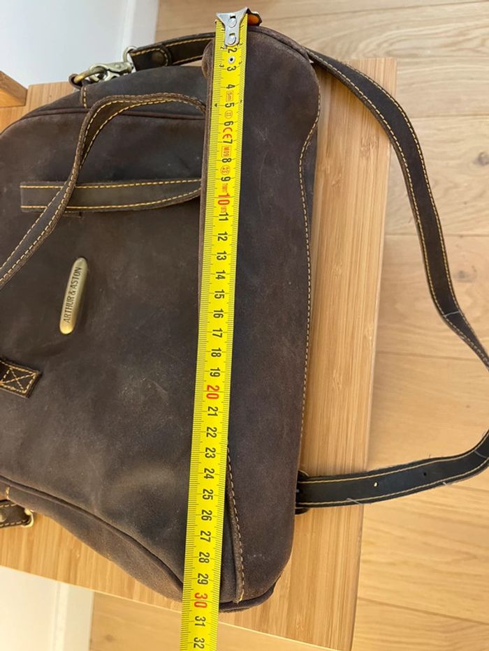sac à main en cuir marron - photo numéro 6