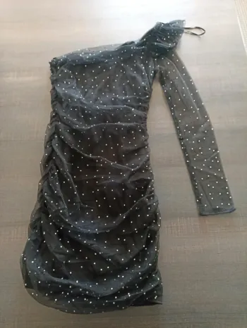 Robe Zara asymétrique strass