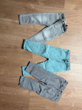 Lot 3 Pantalons mi-saison bébé garçon 24 mois