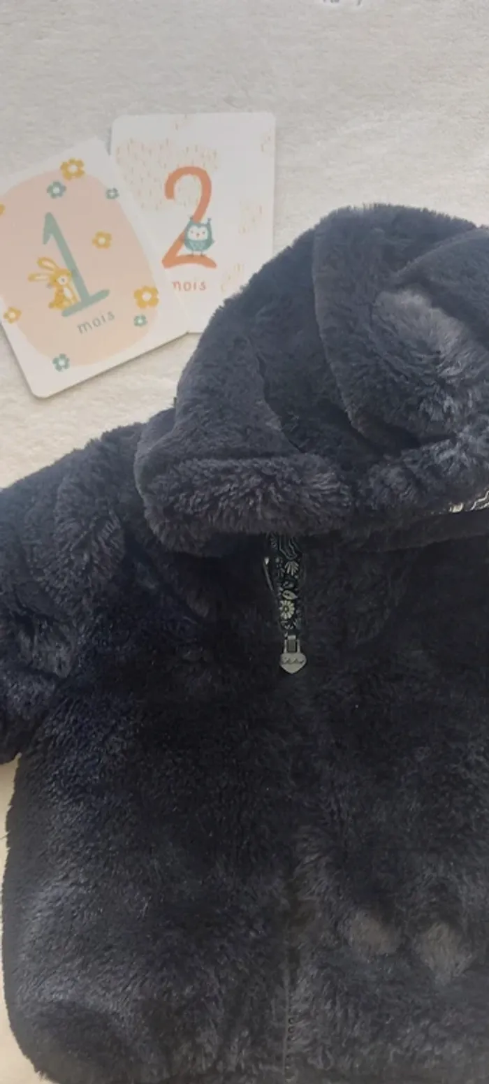 Manteau réversible bébé fille 12 mois ikks - photo numéro 14