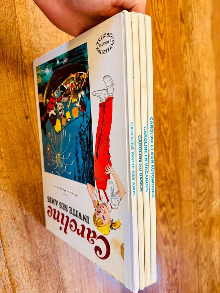 Lot de 4 albums blancs Caroline livres bd Pierre Probst Hachette vintage - photo numéro 7