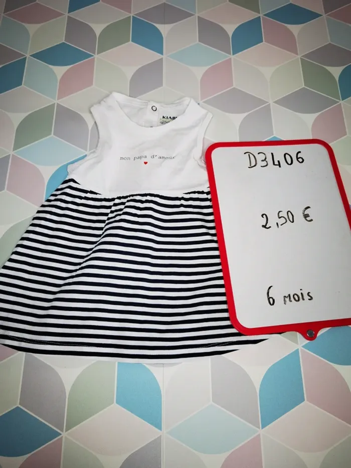 D3406 - robe fille 6 mois - photo numéro 3