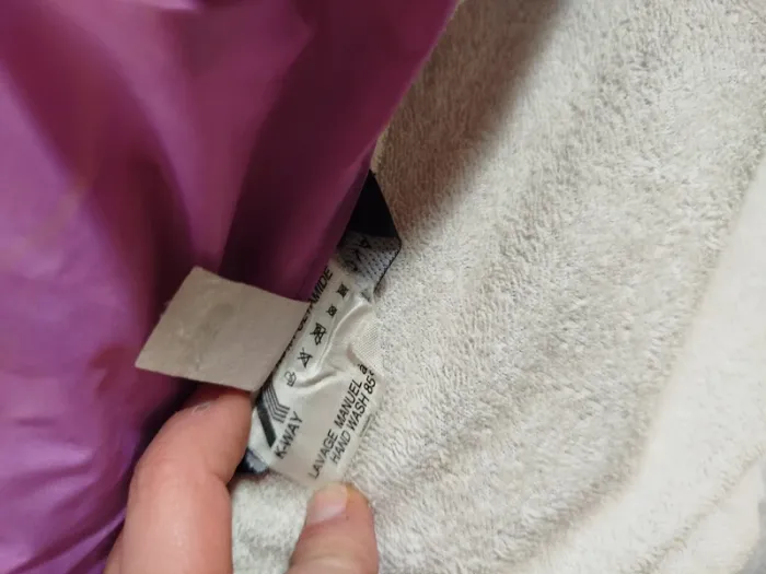 Kway vintage rose / violet - color bloc / coupe-vent imperméable vintage A257 - photo numéro 9