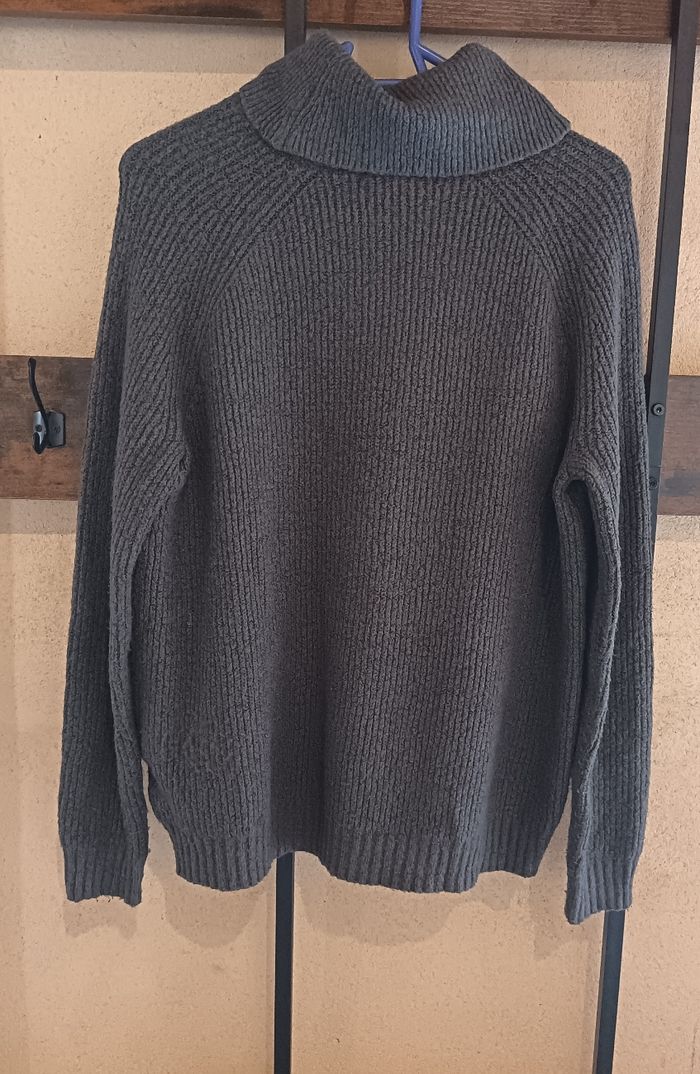 Pull col roulé en laine M - photo numéro 2