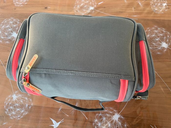Beaba vanity sac à langer gris et corail - photo numéro 4