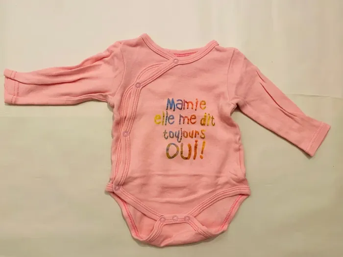 Lot 10 bodies manches longues fille 6 mois - photo numéro 9