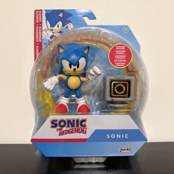 Sonic avec moniteur Figurine Articulée Sonic The Hedgehog 10cm Jakks Pacific Monitor