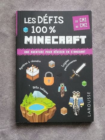 Les défis 100% Minecraft CM1-CM2 Par François Lecellier, Malory Potel, Steven Cabrol