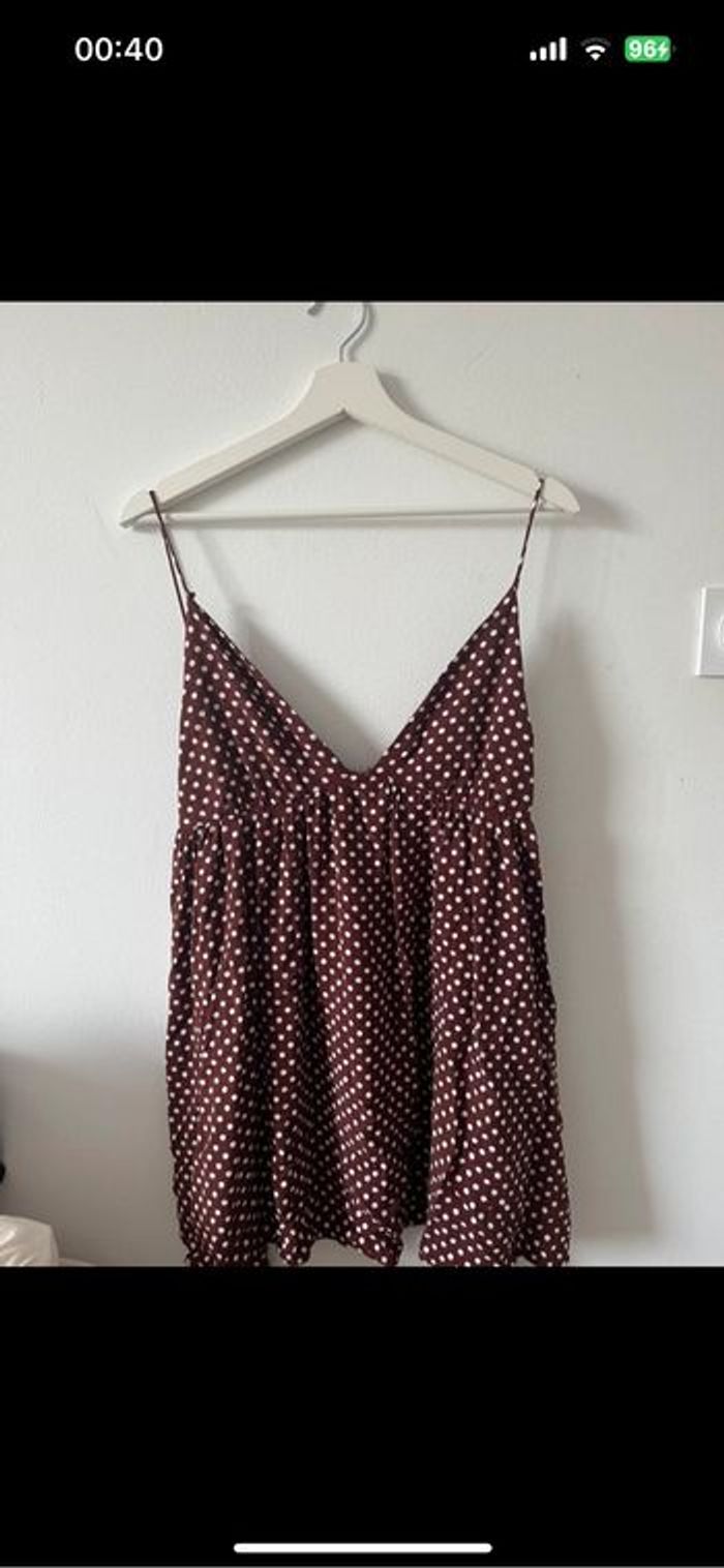 Robe marron à pois - photo numéro 2
