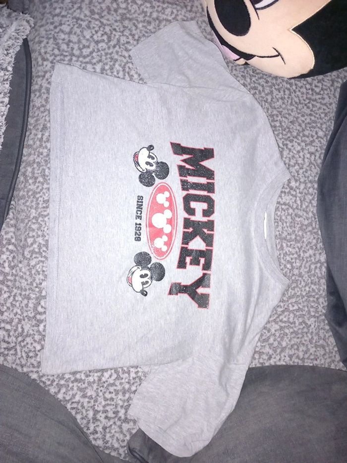 T-shirt mickey crop top disney jennyfer 2xs - photo numéro 1