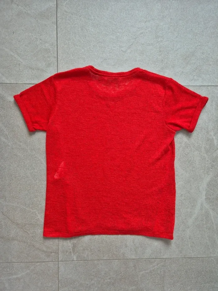 T shirt rouge chattawak tirettes - photo numéro 5