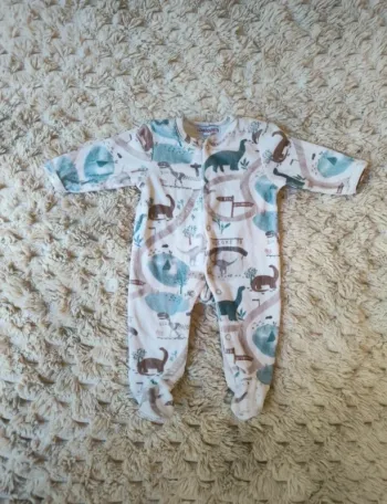 Pyjama velours dinosaure
