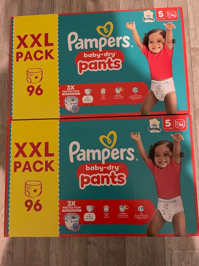 Mega pack xxl de 192 couches pampers pants taille 5 neuf