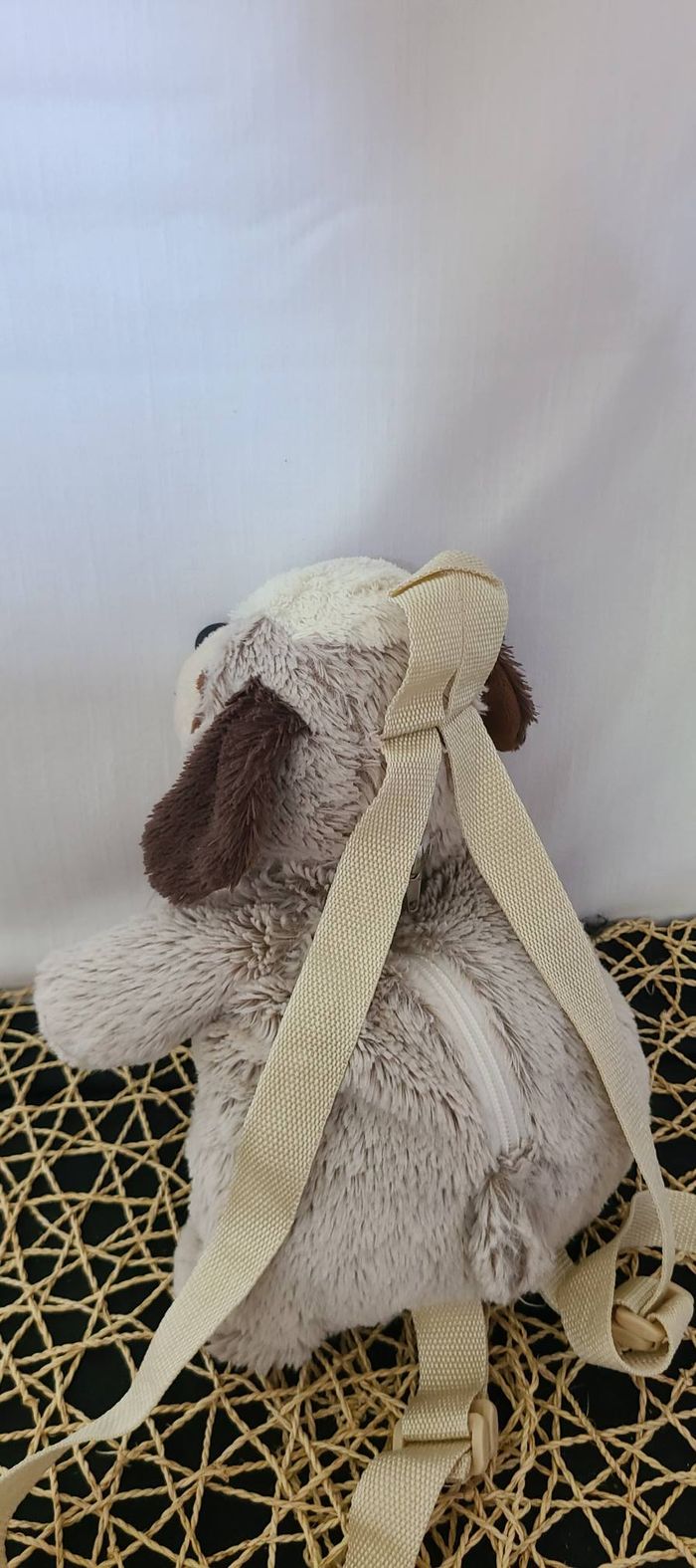 Peluche sac à dos saint bernard - photo numéro 5