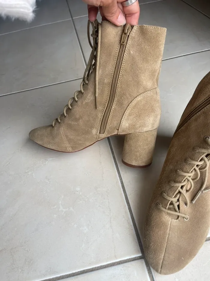 Bottines à lacets Zara 36 - photo numéro 5