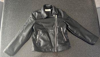 H&M - blouson faux cuir fille 7-8ans