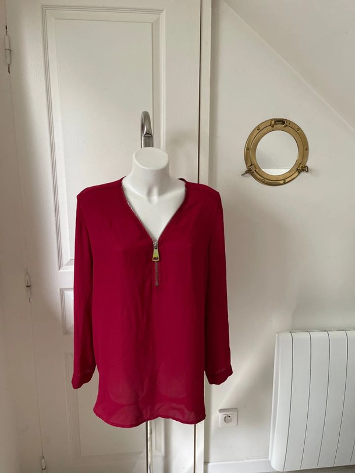 Blouse bordeaux - photo numéro 2