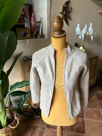 Sergent major gilet taille 8 ans couleur beige