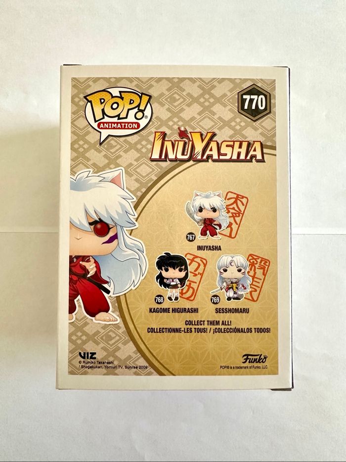 Figurine Funko Pop Evil Inuyasha numéro 770 Inuyasha Hot Topic - photo numéro 3