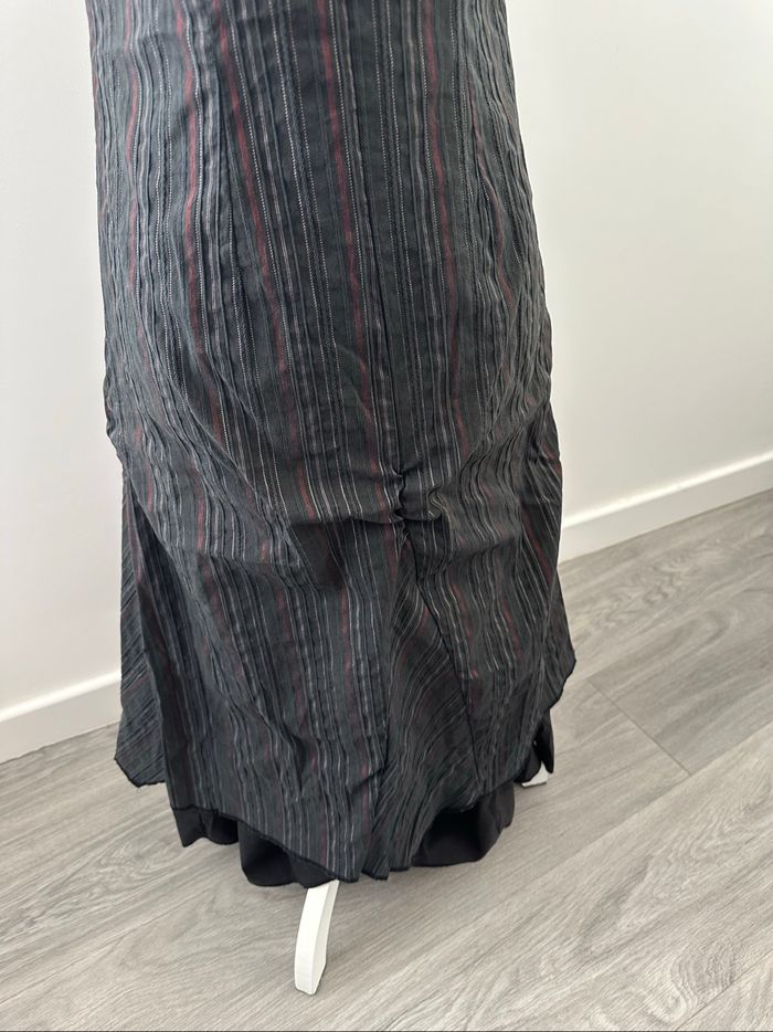 Robe longue à rayures cyberpunk Y2K Kiabi T36/38 S/M - photo numéro 3