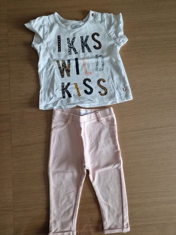 Tee shirt ikks 18 mois et pantalon bébé rêve 18 mois