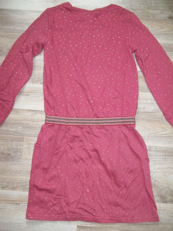 Robe sweat brique et dorée Kiabi 12 ans - photo numéro 6