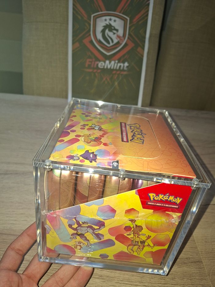 Protection acrylique display mini tin ×10 pokemon aimants puissant 8mm FireMint - photo numéro 4