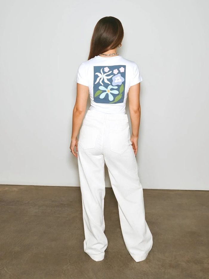 Pantalon Florence blanc taille 44