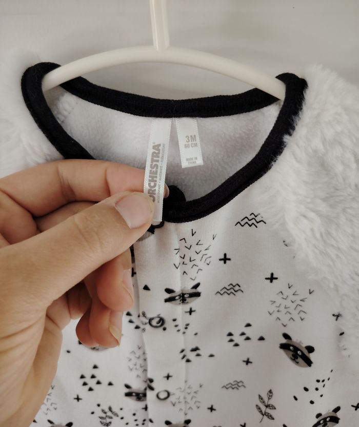 pyjama blanc & noir - photo numéro 4