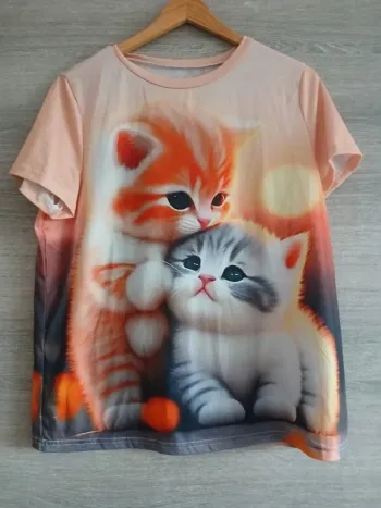 Tee-shirt chatons
