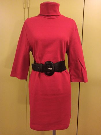 Robe pulls col roulé manches 3/4