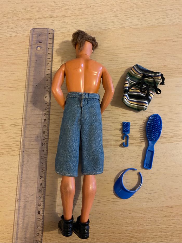 Poupée mattel Barbie ken 1994 shaving fun barbe raser rasoir - photo numéro 4