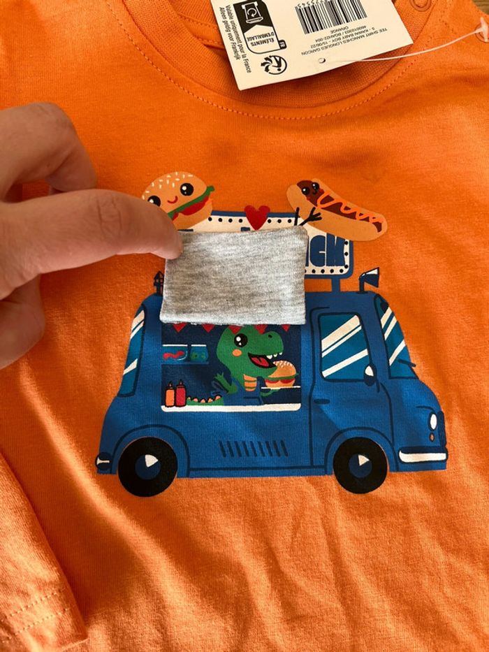 Tee shirt manche longue food truck - photo numéro 2