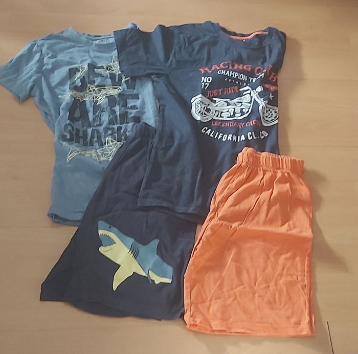 Lot 2 pyjama short garçon 12 ans
