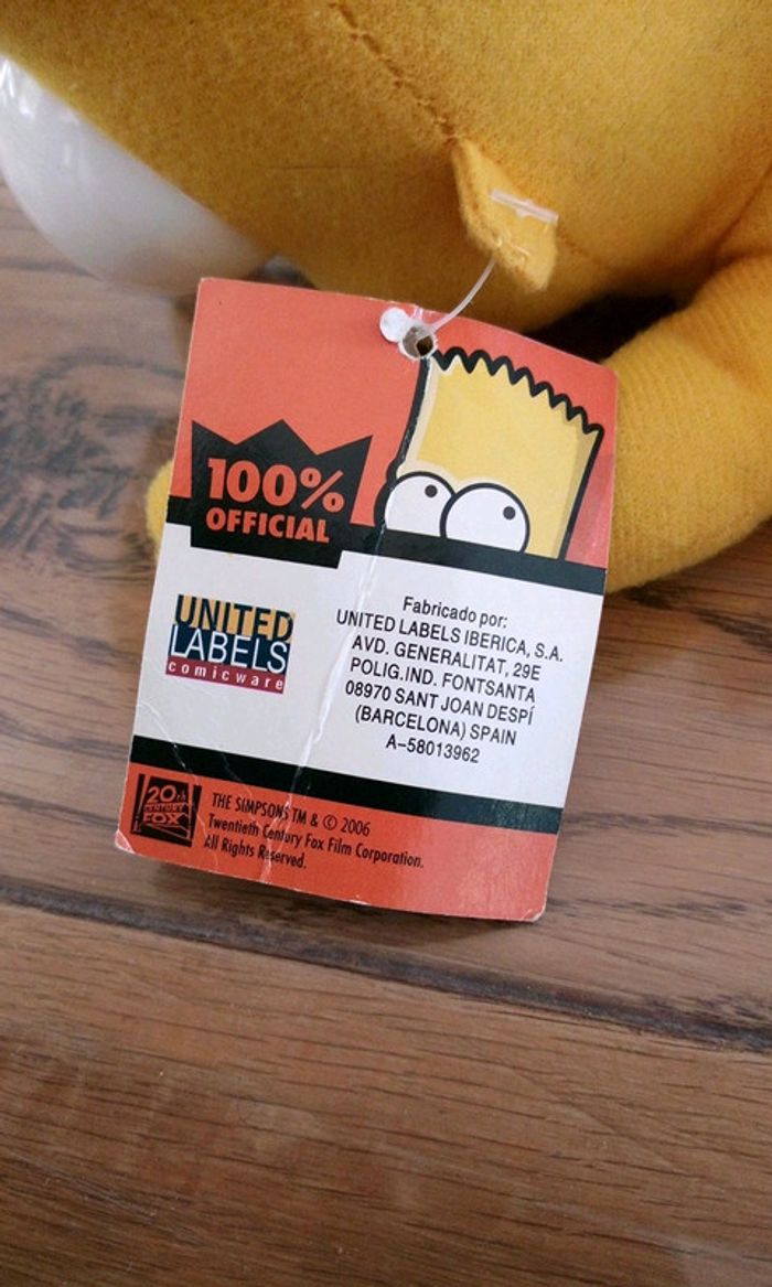 Peluche Bart Simpsons - photo numéro 5