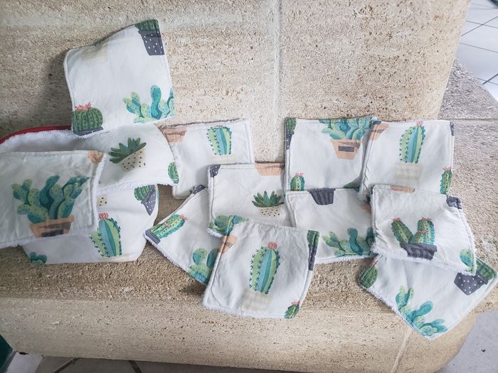 Lingettes/demaquillettes lavable réutilisable - photo numéro 3