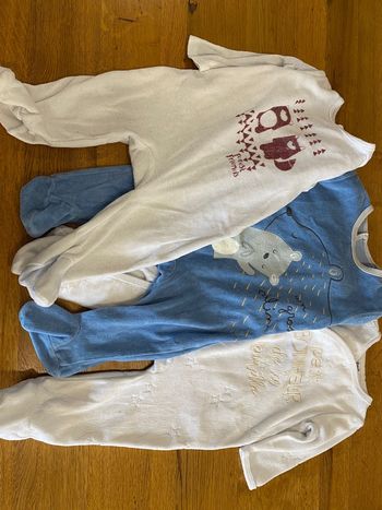 Lot de 3 pyjamas – 6 mois
