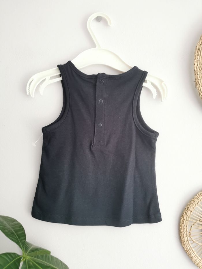 Débardeur bleu marine Motif fleur Kiabi 6 Mois - photo numéro 4