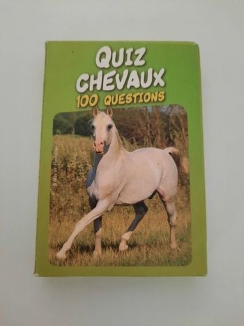 Jeu de cartes quiz chevaux