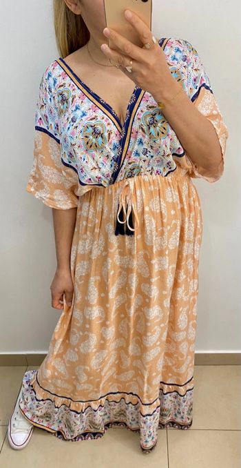 Jolie Robe Longue Imprimée Pashmina Taille L