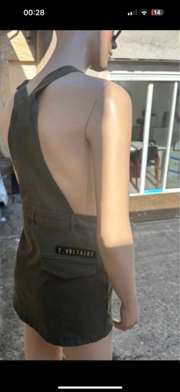 Robe salopette Zadig & Voltaire – Kaki – Taille XS – Neuve avec étiquette - photo numéro 8