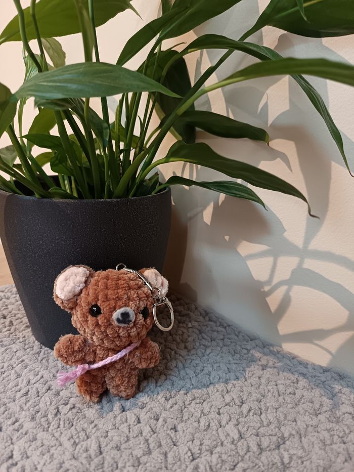 Porte clé - petit ours au crochet - photo numéro 2