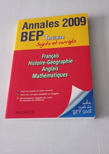 Annales BEP tertiaire